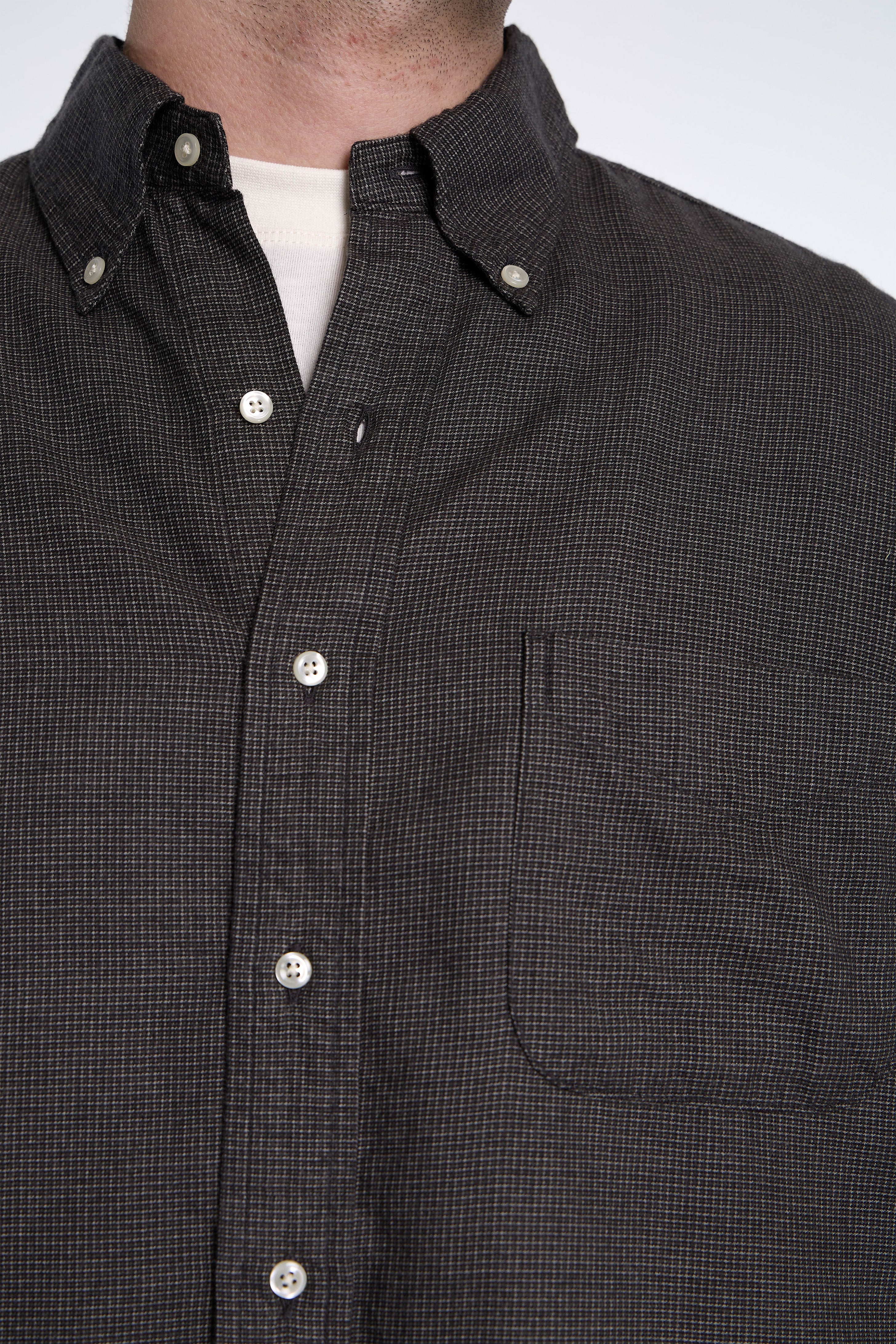 Button Down Shirt Mini Check