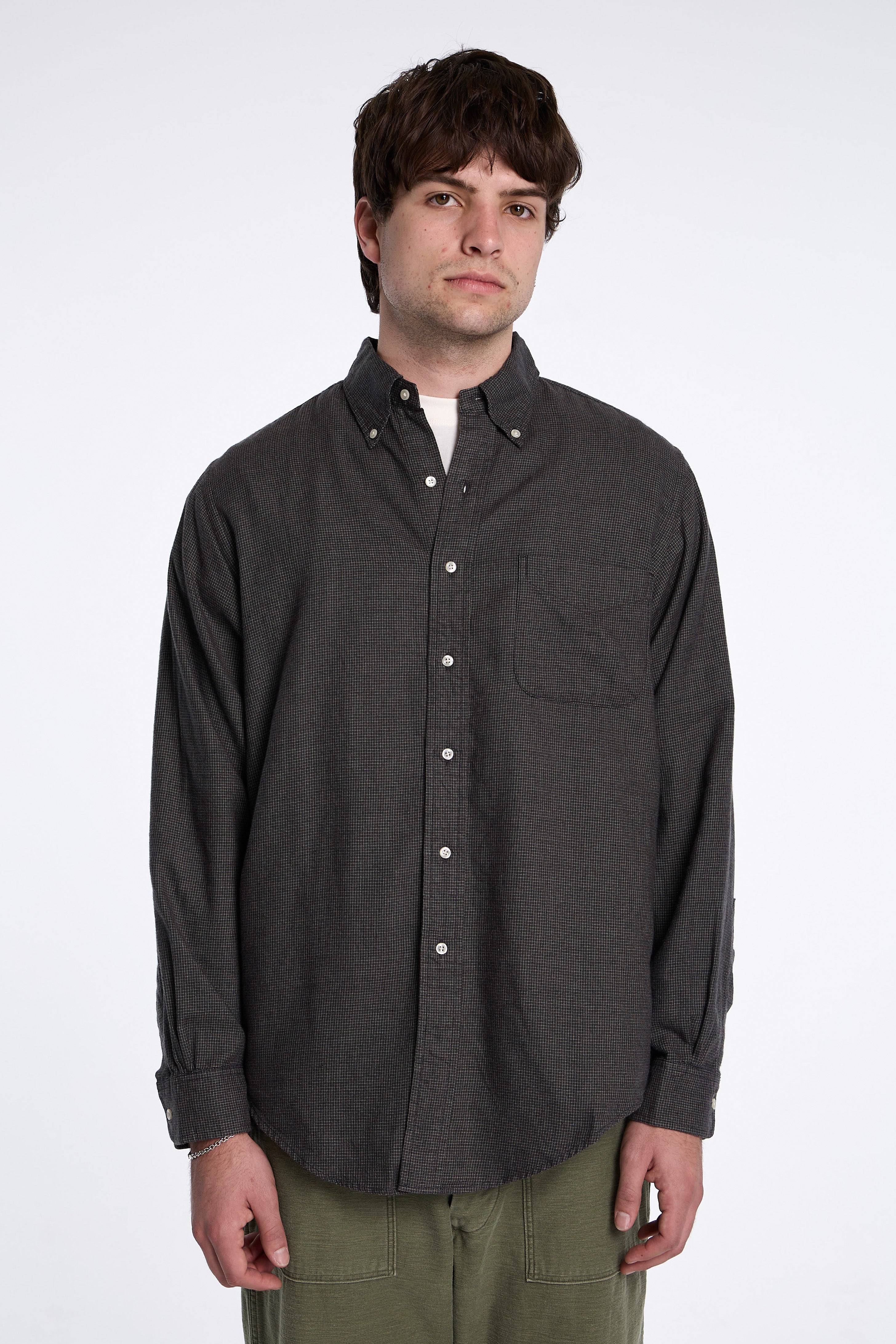 Button Down Shirt Mini Check