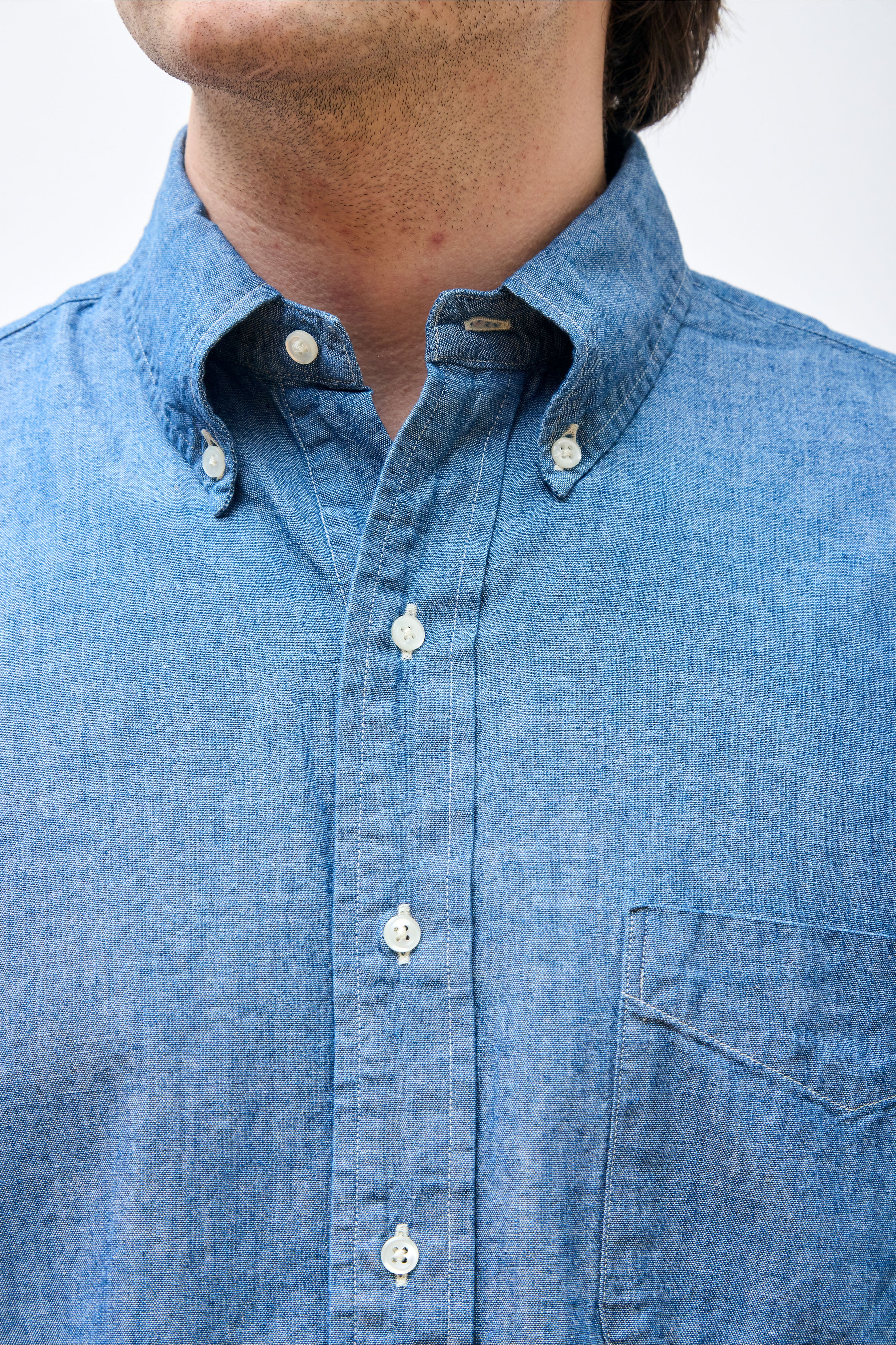Chambray Standard Button Down Shirt