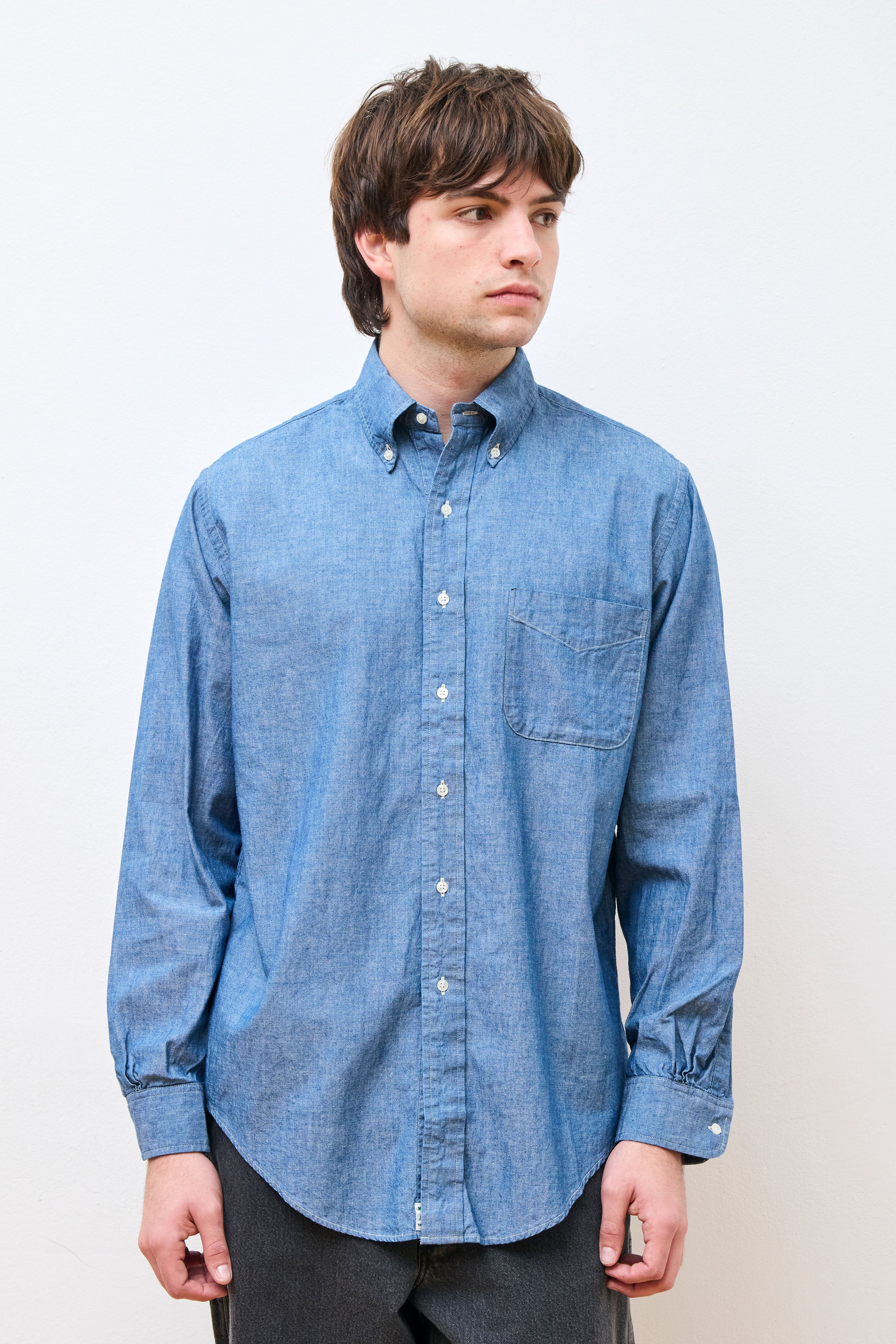 Chambray Standard Button Down Shirt