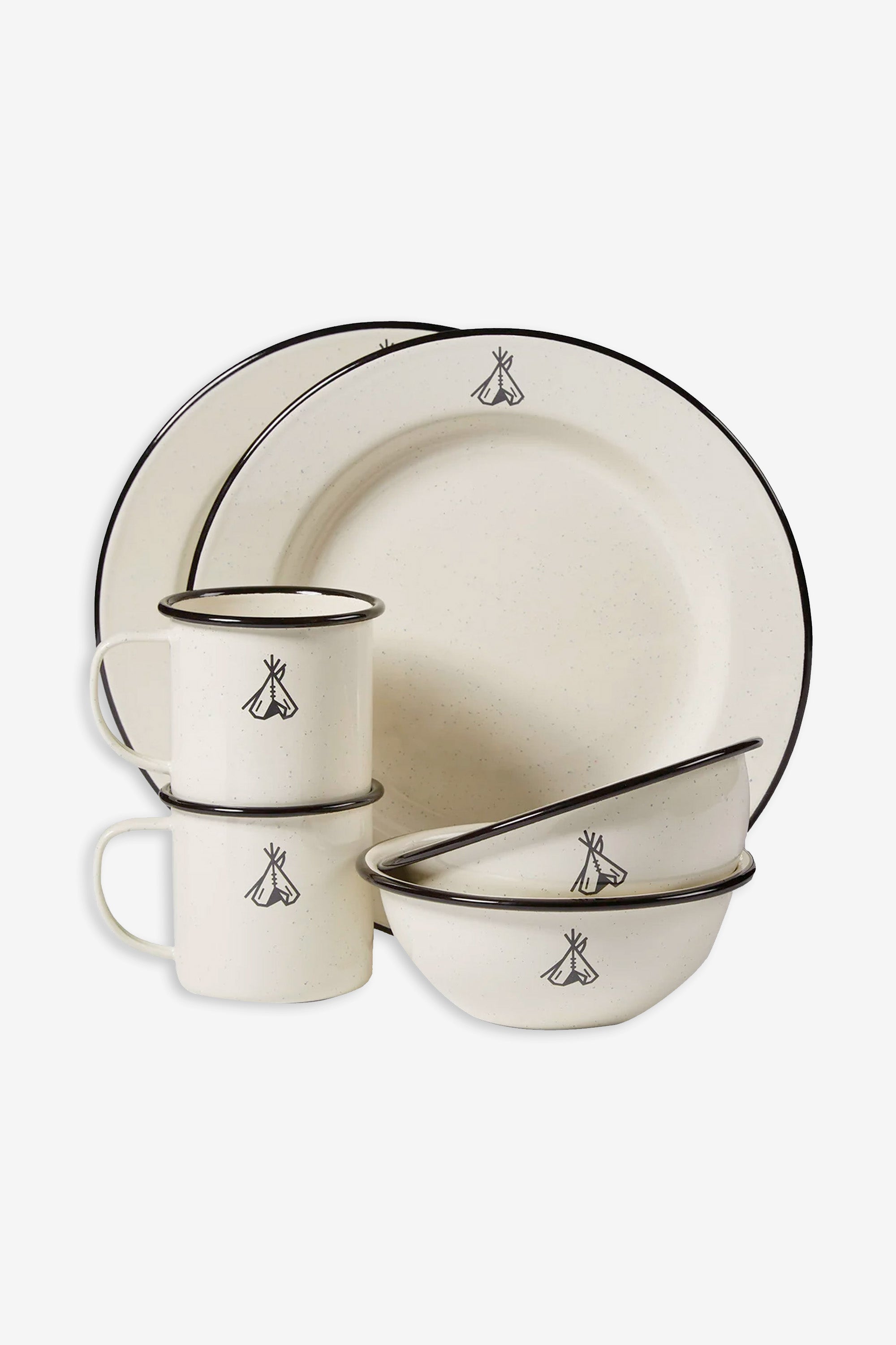 Pendleton Camp Enamelware Set Camp Ivory