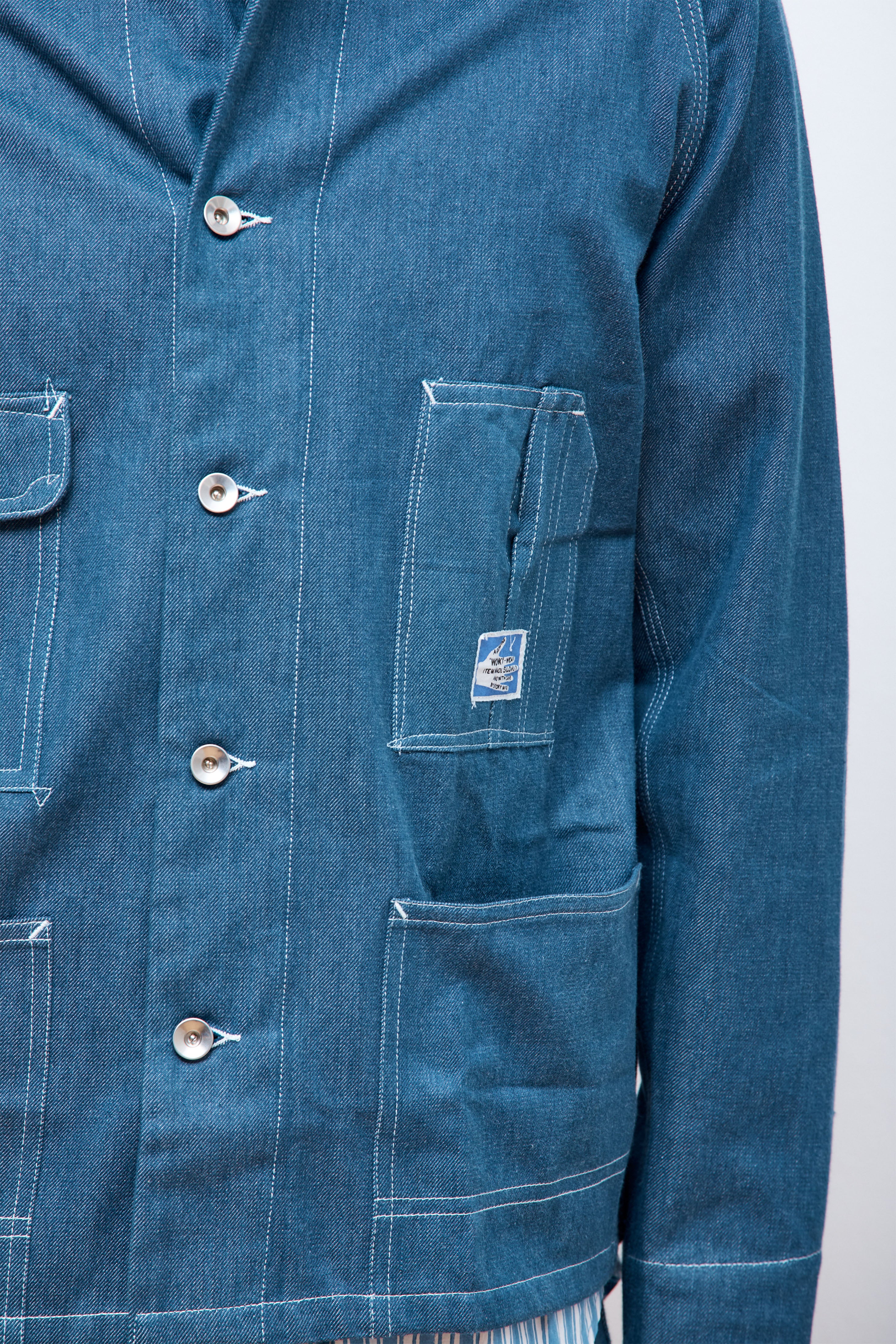 Railroad Jacket Indigo Denim Wonky-Wear