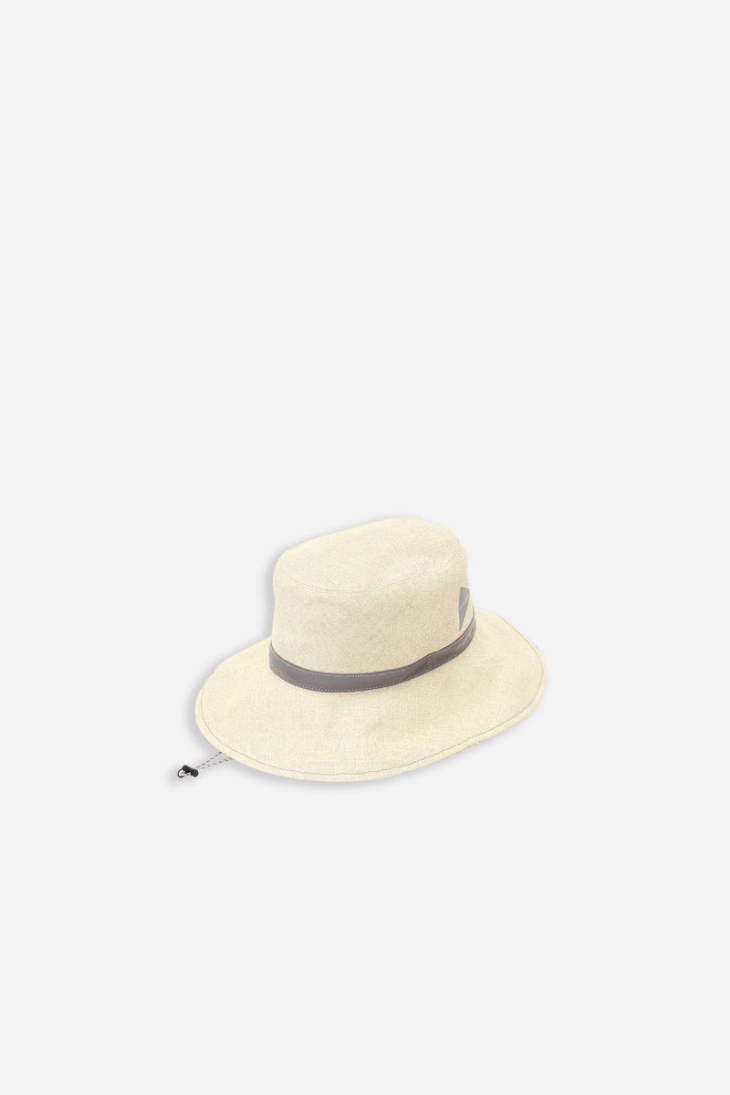Paper Cloth Hat Off White