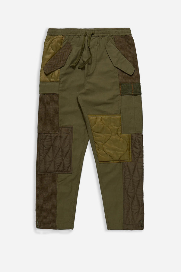 Upcycled Cargo Trackpants Olive