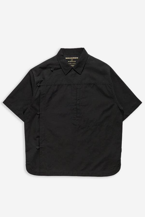 Asym Monk Shirt Black