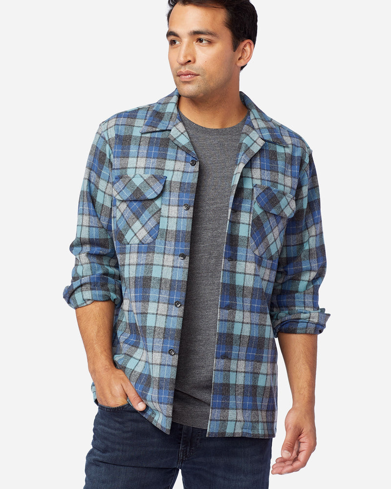 Board Shirt Blue Original Surf Plaid