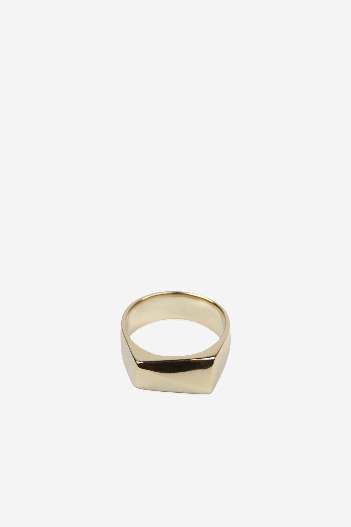 CAMERON STUDIO Angle Signet Ring 9k Gold | HAVN