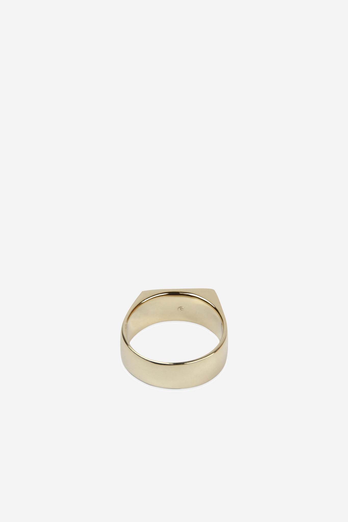 CAMERON STUDIO Angle Signet Ring 9k Gold | HAVN