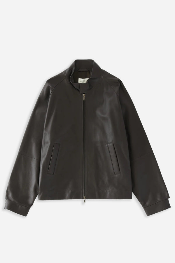 Barnes Leather Jacket Black
