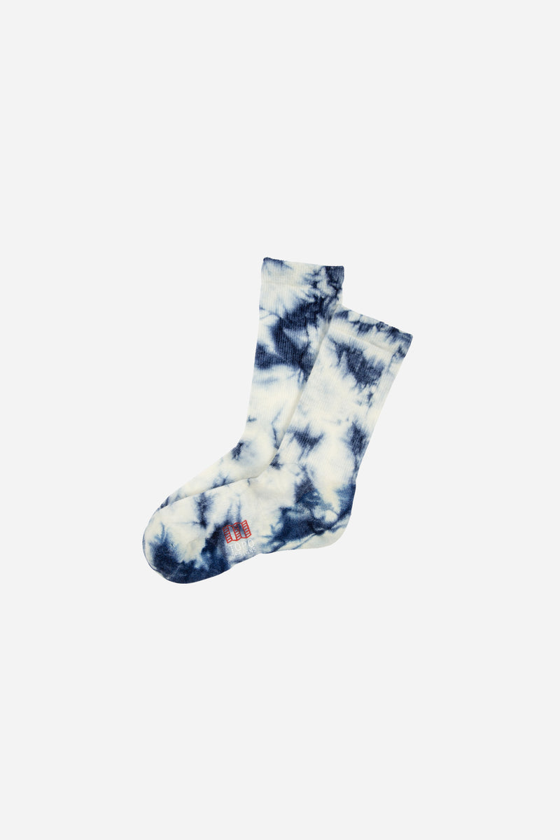 Town Sock Blue/White (Tie Dye)