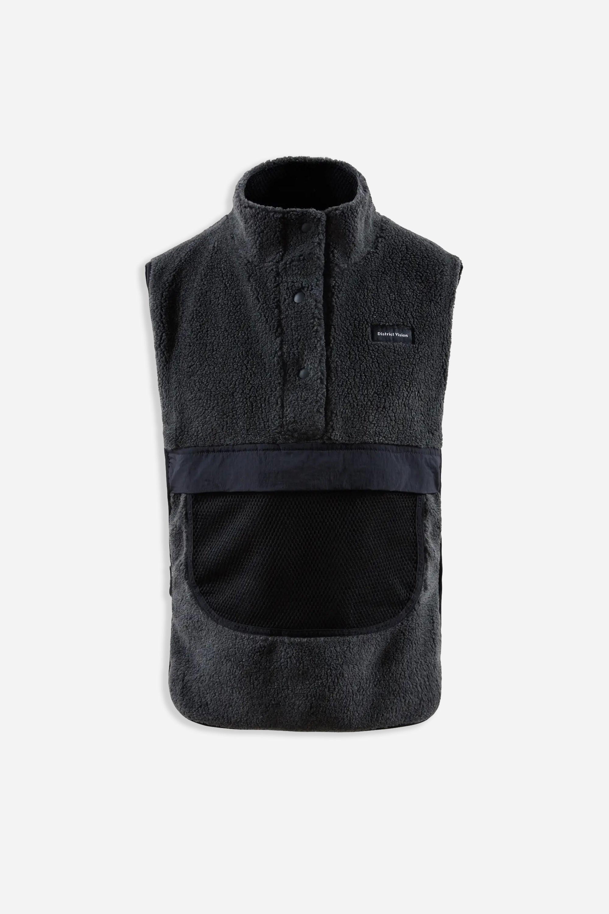 Kaya Fleece Vest Charcoal