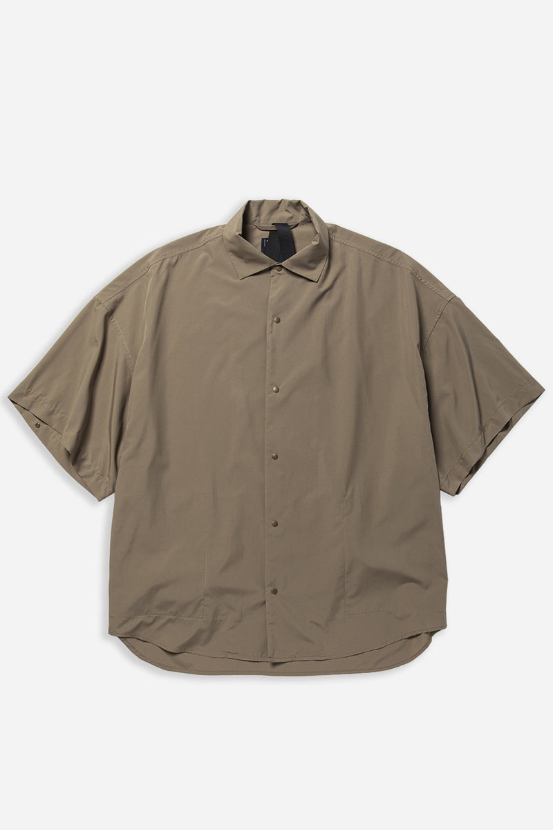 Feather Smooth Snap Shirt Taupe