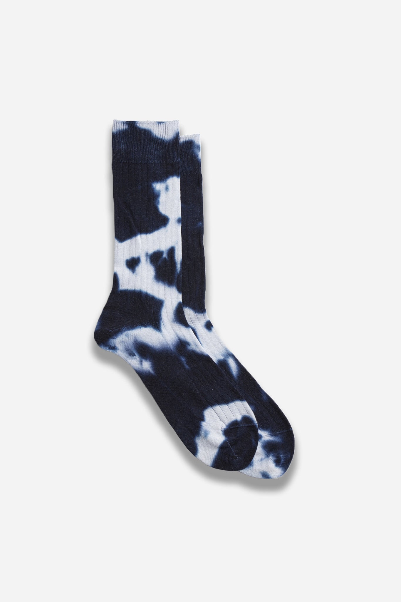Tie Dye Formal Crew Socks Navy/White HAVN