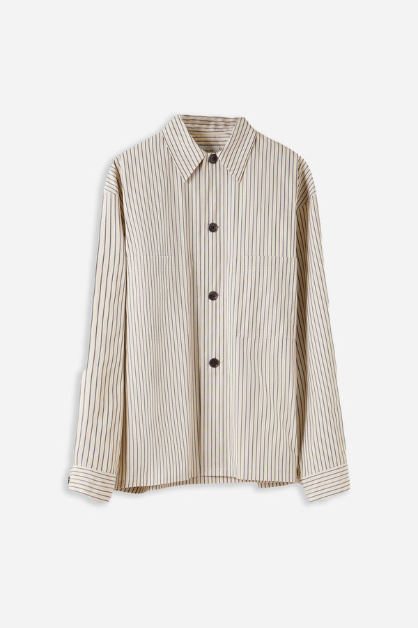 Pyjama Shirt Mastic/Navy/White