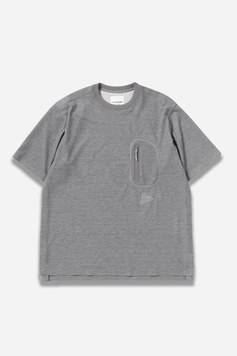Polyester Seamless SS T-Shirt Grey