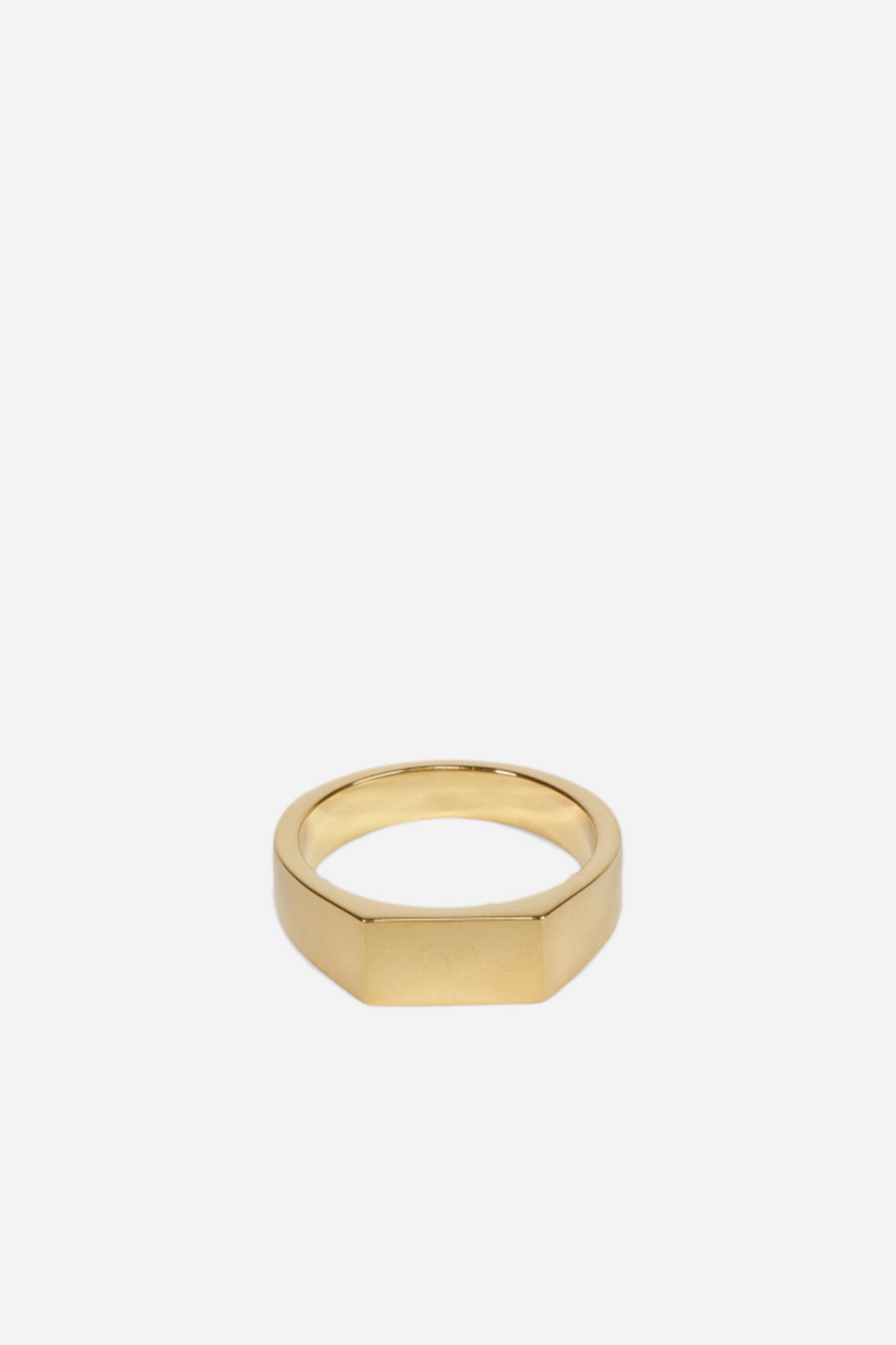 Type 003 Rectangle Signet Ring 9k Gold