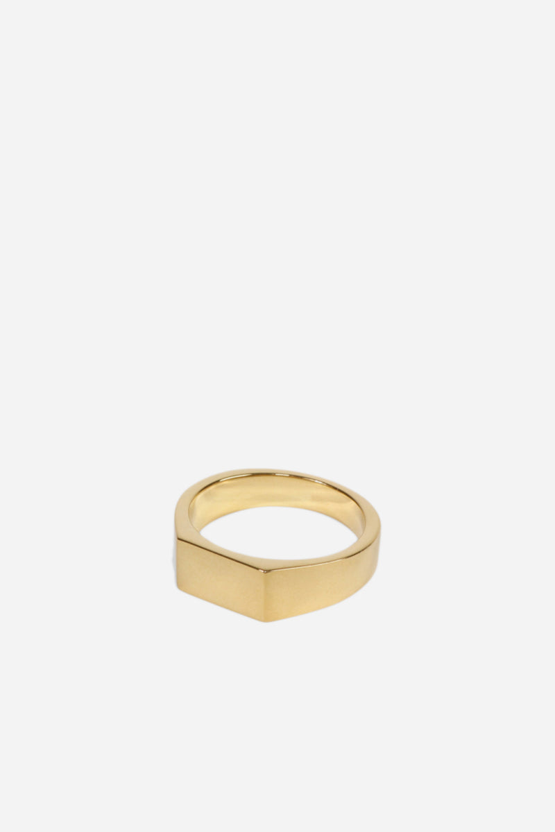 Type 003 Rectangle Signet Ring 9k Gold