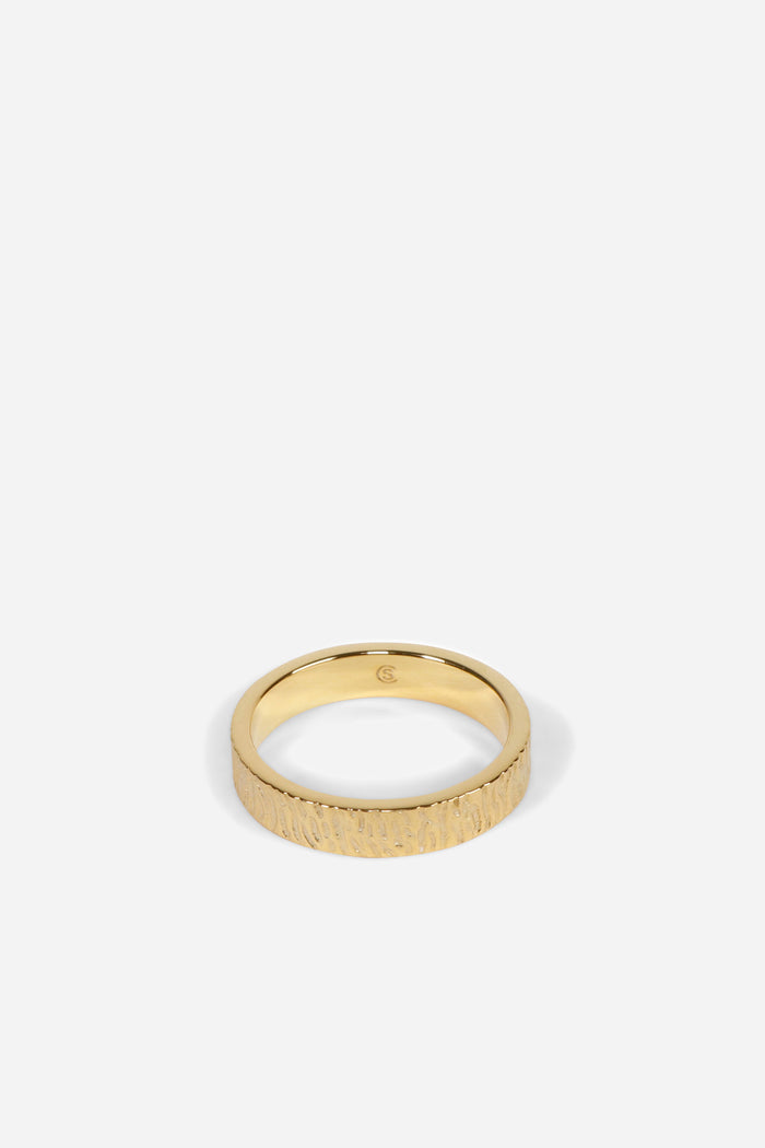 Type 005 Texture Ring 9k Gold | HAVN