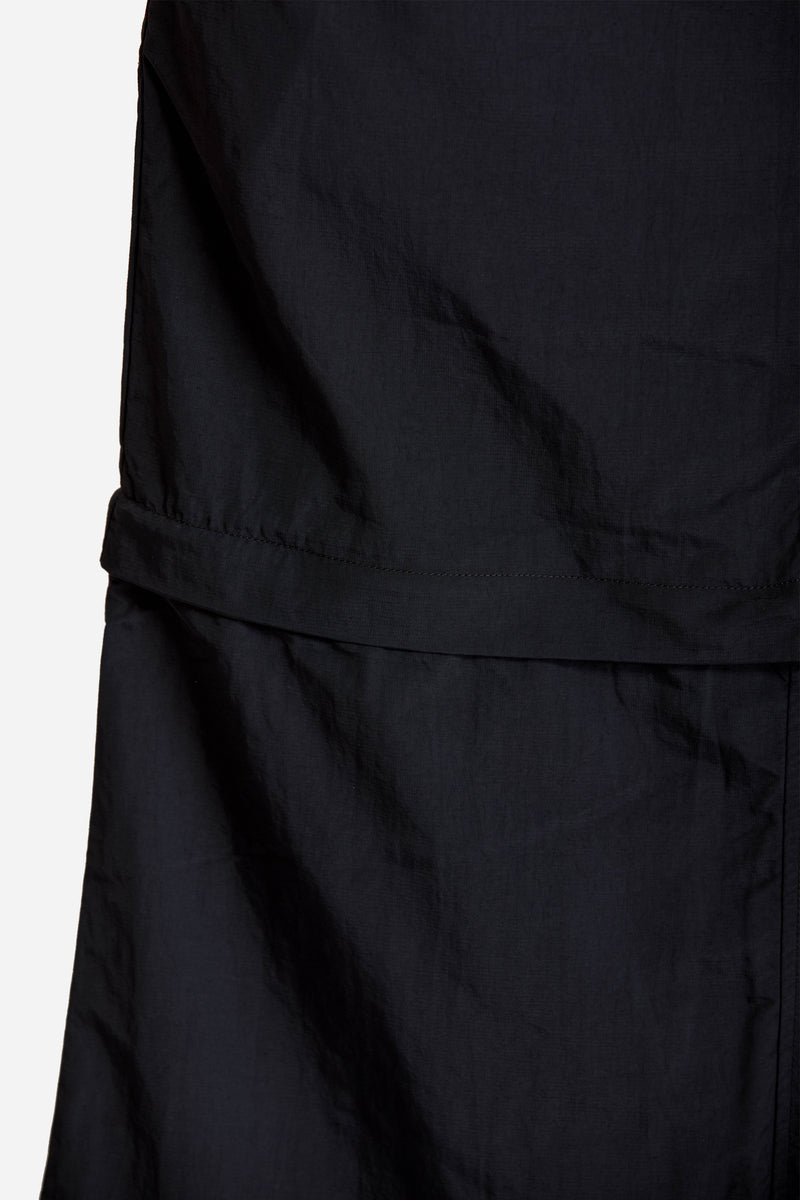 Convertible Micro Ripstop Skirt Black