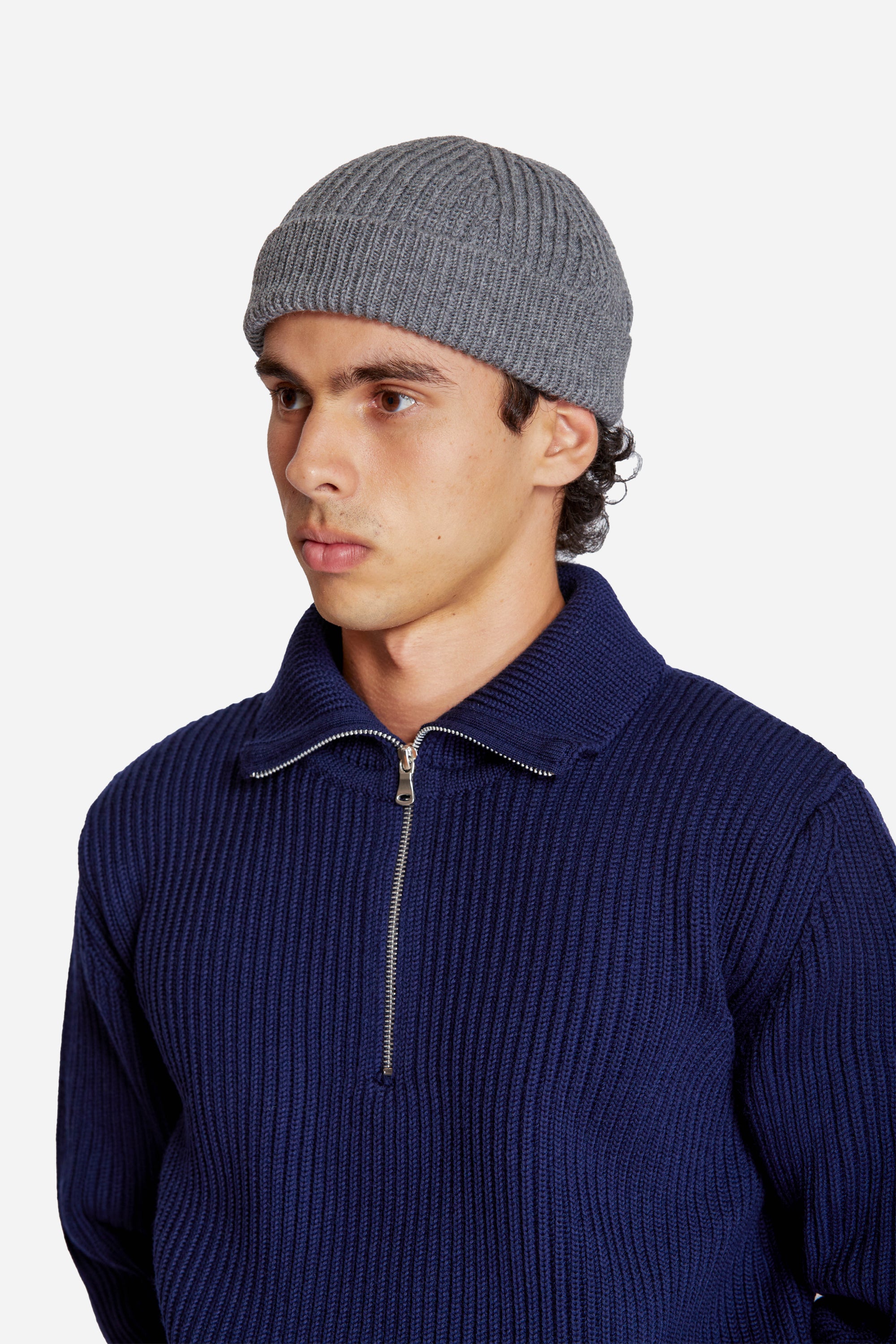 Navy Half Zip Royal Blue