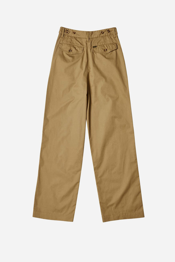 Women's Pleated Pant Sage Twill