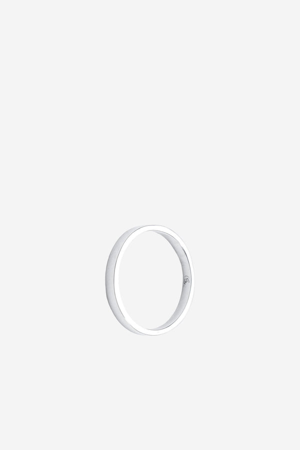 TYPE 008 Flat Ring 2mm Sterling Silver (M)